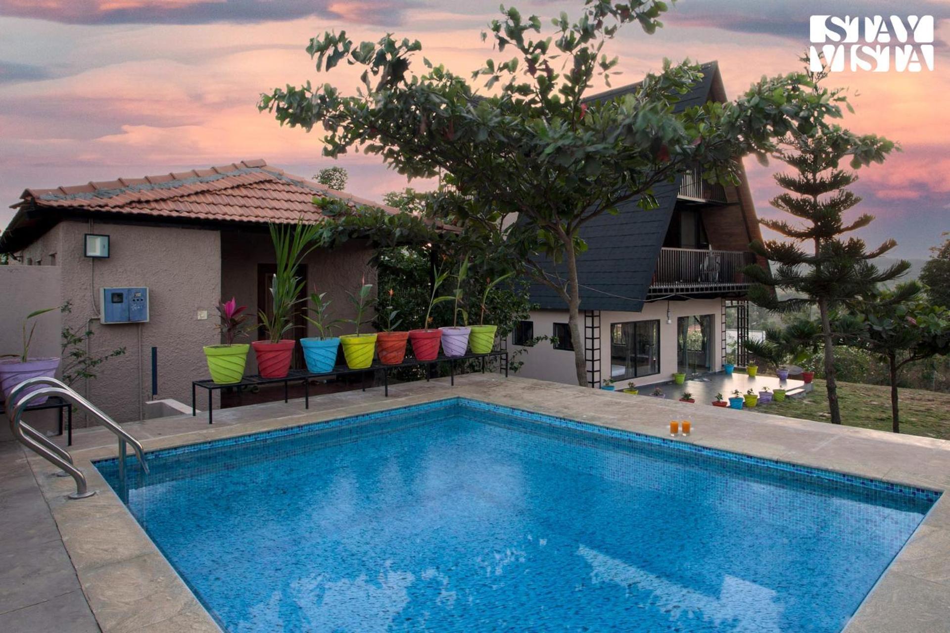 Stayvista At Hillside Harmony Pvt Pool & Free Breakfast Bangalore Exteriör bild